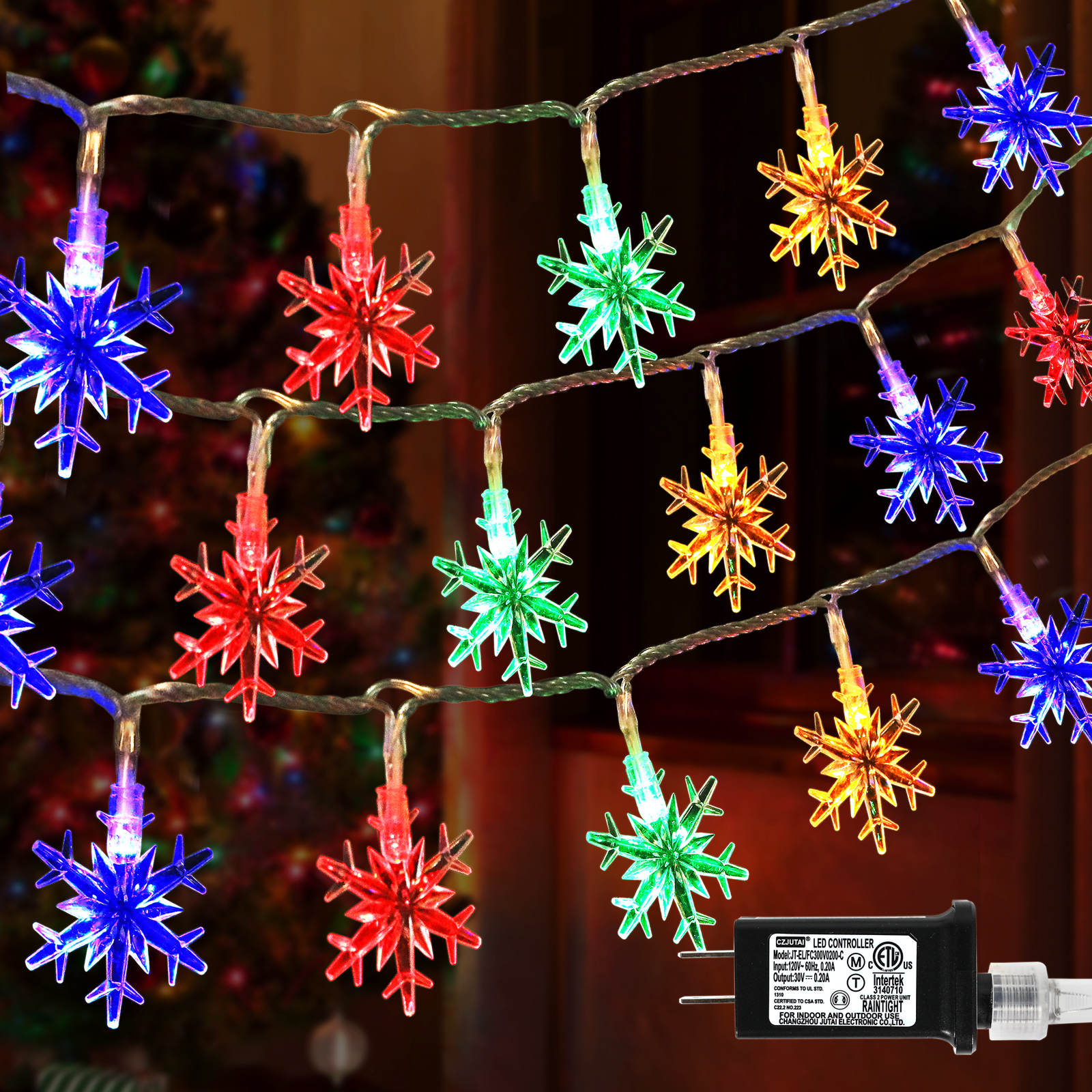 Snowflake LED Lights Multicolor